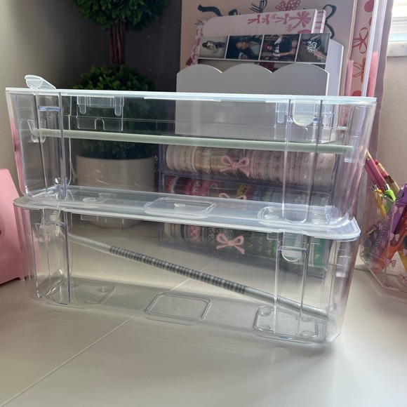 Amazon Transparent Ribbon Storage Boxes with Lid - Picture 2 of 5